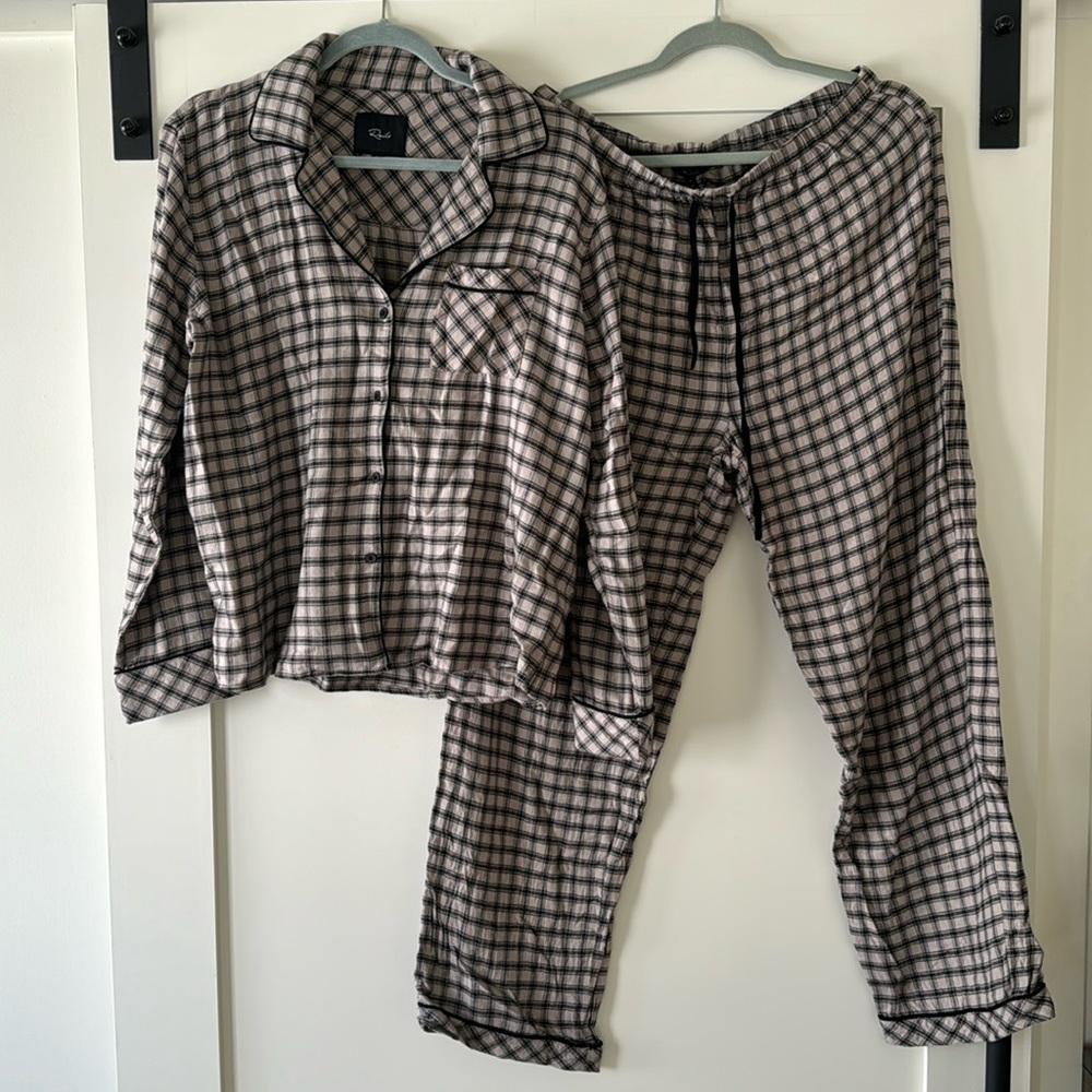 Rails Clara Pajama set, Malt Onyx, sz L